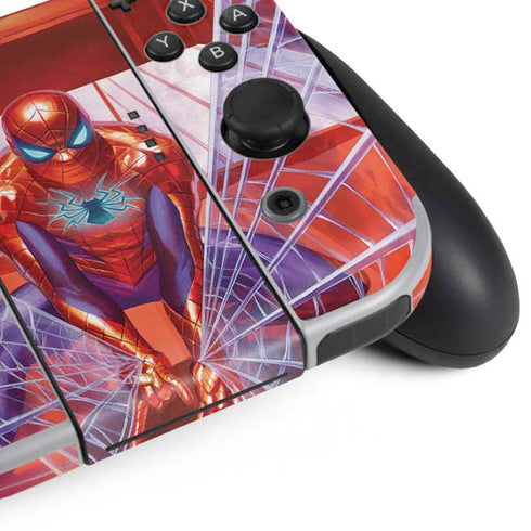 Marvel Spiderman Web Slinger Nintendo Switch OLED (2021) Skin